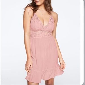 BNWT PINK Crochet Dress